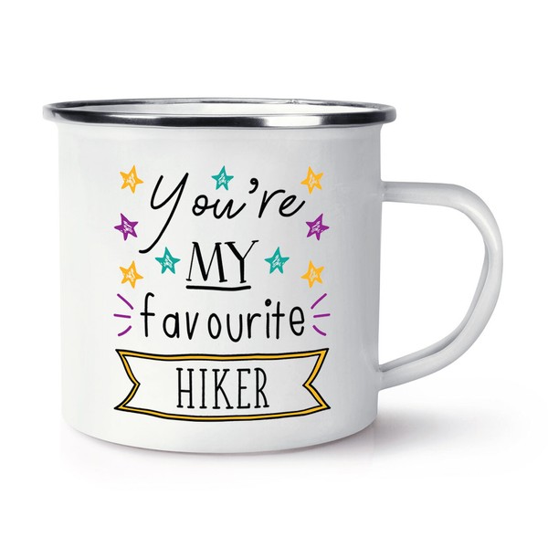 You're Mein Favorit Hiker Stars Emaille Becher Tasse Camper Wandern Worlds Best-image