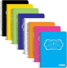BAZIC 150 Ct. 4" X 5.5" Poly Cover Spiral Fat Book (5460), 1 unit