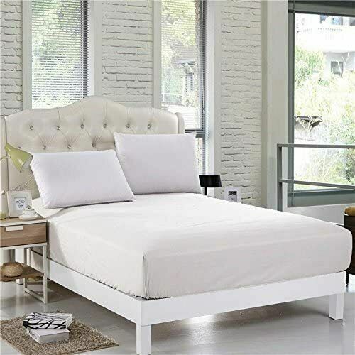 500 Thread Count Luxury 100% Egyptian Cotton Fitted Sheet 16"/ 40cm Extra Deep  - Afbeelding 1 van 1