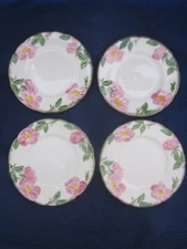 Franciscan Ware Desert Rose Salad Plate 8" USA TV Mark Set of 4 EXCELLENT