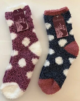 FOXBURY Childrens Cosy Soft Warm Fluffy Bed Lounge Socks - UK Size 12.5 to 5.5