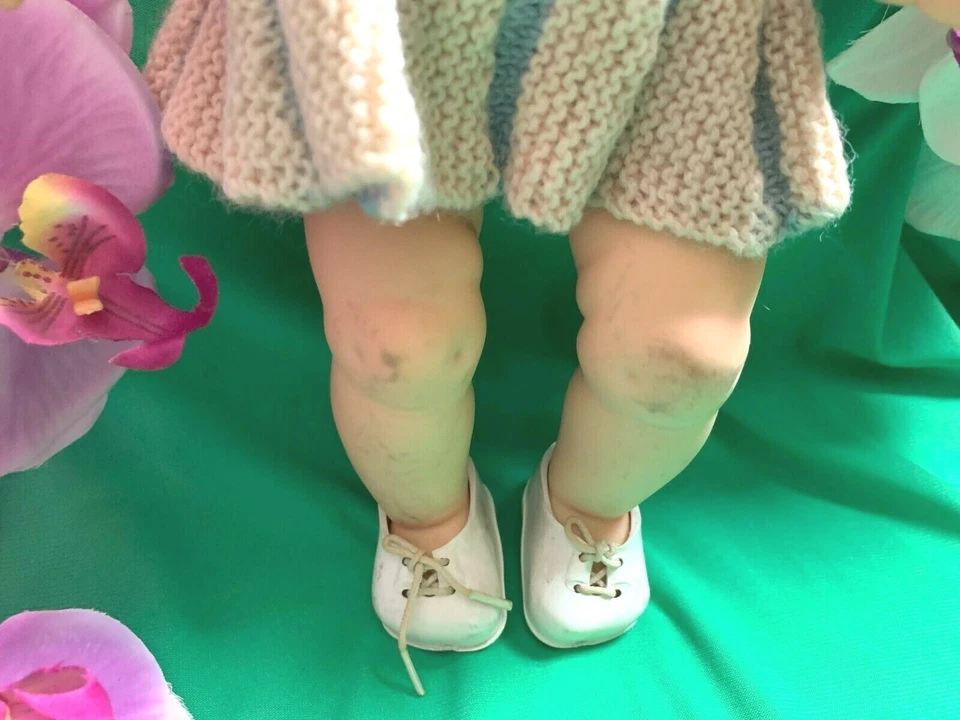 RARE Raynal Caroline  IDEAL-  ANCIENNE  Bebe Poupee Rhodoid  -35  CM ! ACHETER!! - Photo 3/4