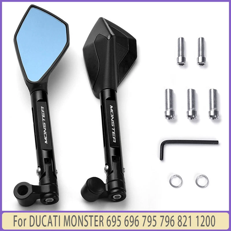 Accessorie CNC Rearview Mirror For DUCATI MONSTER 695 696 795 796 821 1200 Foto 4 de 4