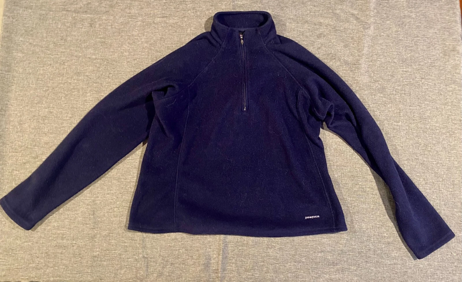 Patagonia Capilene 1/4 Zip Blue Fleece Base Layer Thermal Top GUC