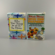 Vintage Kids Card Games What's Wrong With This Picture  Plane Boredom Activity