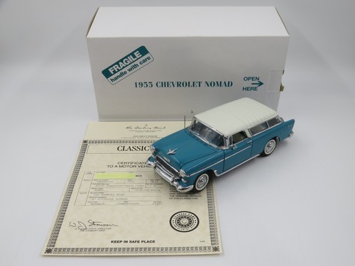 1955 Chevrolet Nomad Turquoise 1:24 Diecast Car - Danbury Mint + Box/Papiere