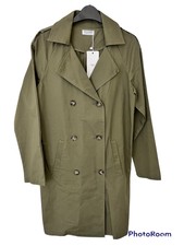 Cherry Koko Woman’s Khaki Full Length Coat Size Uk Small Brand New With Tags....