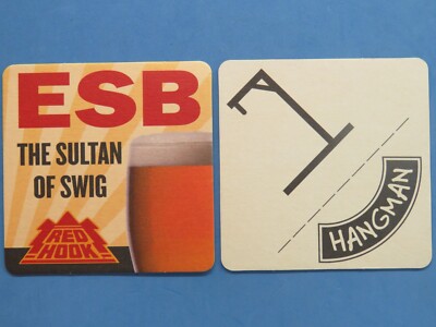 Beer Coaster ~ REDHOOK Brewery ESB Sultan of Swig ~ Seattle, WA ~ Hangman Game
