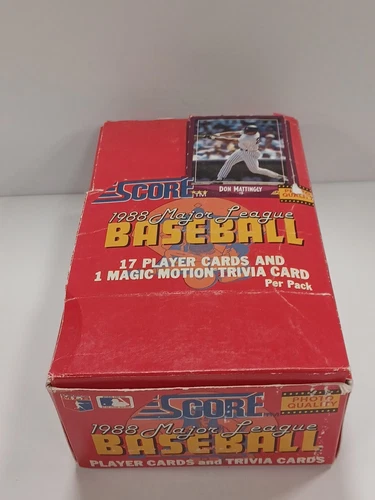 1988 Score Baseball Card Wax Box 35 Factory Sealed/Unopened Packs MLB