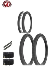 ALTALINE Bicycle 20" X 1-3/4" Tire FITS S7 RIM Classic Brick W/Tubes & Levers.