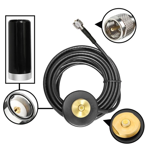 Zestaw anten NMO UHF 450-520 do radia mobilnego CDM750 CDM1250 CM300 M1225 - Zdjęcie 2 z 5