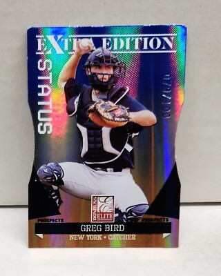 GREG BIRD 2011 Elite Extra Edition STATUS BLUE DIE CUT ~ #'d /100 ~ YANKEES