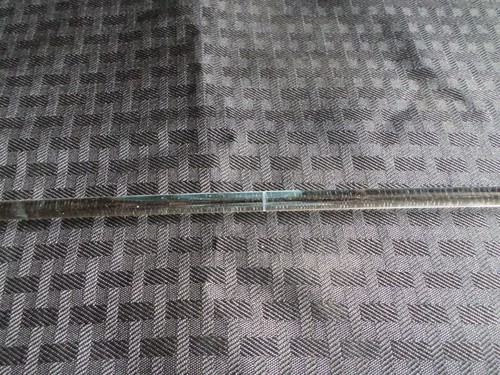 Button Type 18" Polished Glass Stirring Shaft Bar, 457mm x 8mm - Afbeelding 4 van 5