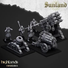 Sunland Artillery Bundle - Highlands Miniatures 28mm