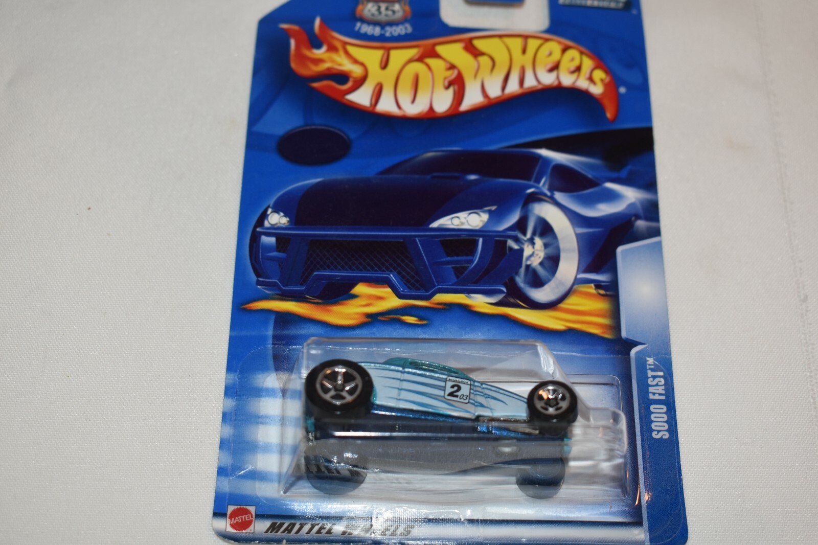Hot Wheels 2002 Blue Sooo Fast B2307 Made in Malaysia