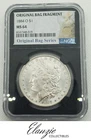 1884-O Morgan Silver Dollar Original Bag Fragment NGC MS64