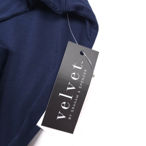 Velvet by Graham & Spencer Alvero Blue Long Sleeve Henley T-Shirt Mens Small - Picture 7 of 8