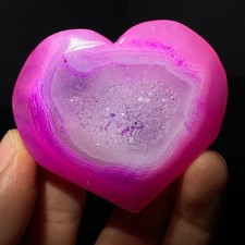 72g Rare purple Stone Heart Crystal Specimen Freeform Energy Healing Reiki