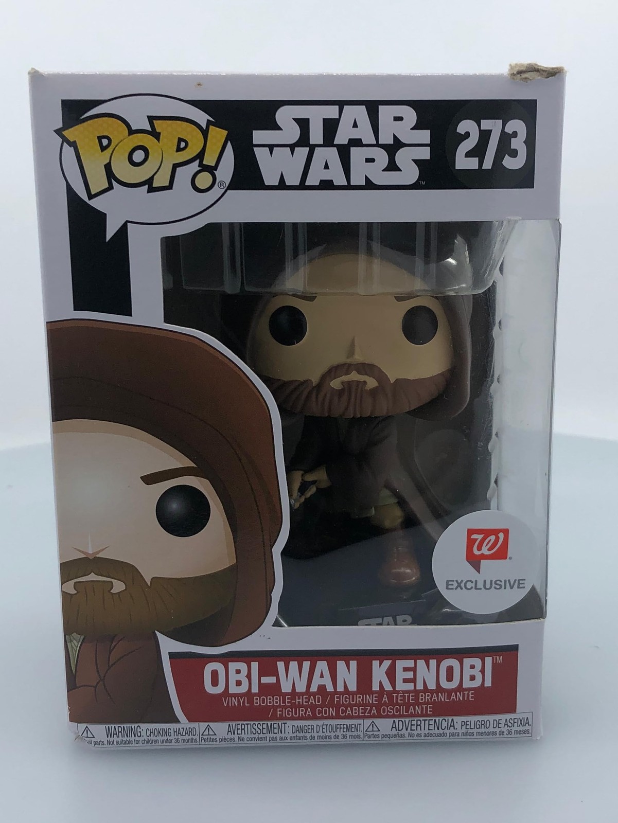 Funko Pop! Star Wars Black Box Obi-Wan Kenobi #273 Walgreens Exclusive Damaged