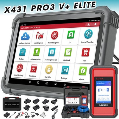 LAUNCH X431 PRO3S+ Elite PRO 5 PAD V KFZ OBD2 Diagnosegerät J2534 ECU Programm