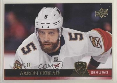 2020 Upper Deck UD Exclusives Aaron Ekblad (Uncorrected French Back Error) a3q