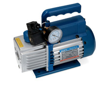 POMPA VUOTO CONDIZIONATORE 51 LT/MIN CLIMATIZZAZIONE + VACUOMETRO ELETTROVALVOLA
