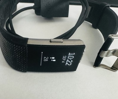 Fitbit Activity Tracker Black Charger Working Broken Band See Photos   