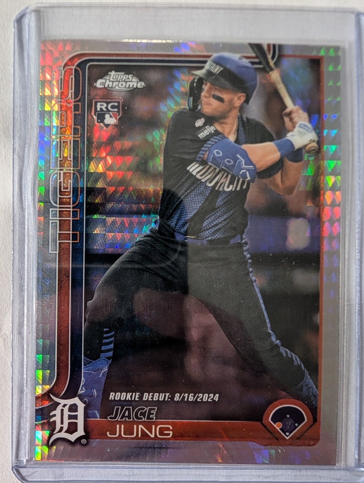2025 Topps Chrome Update #USC121 Jace Jung Prism Refractors