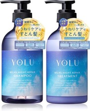 Set 2 Type Yolu Shampoo/Treatment Set Relax Night Repair 475ml From Japan