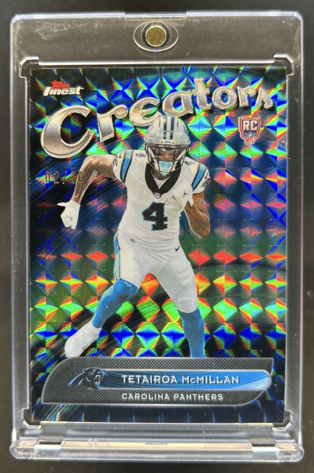 Tetairoa McMillan Topps Finest Creators #CR5 Black Geometric