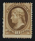 CKStamps: US Stamps Collection Scott#209 10c Jefferson Mint NH OG Gum Disturb