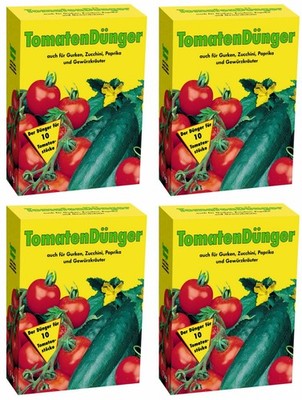 GPI Tomatendünger 4kg 4x 1kg Gemüsedünger Zuccinidünger Paprika Universaldünger
