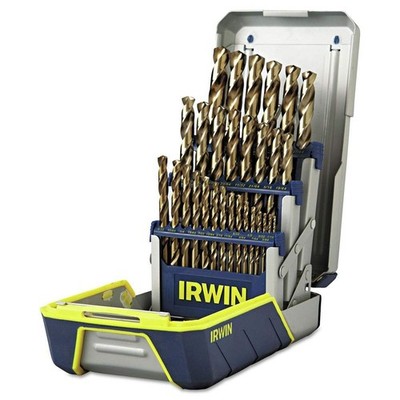 IRWIN Drill Bit Set, M35 Cobalt Alloy Steel Steel, 29-Piece 3018002