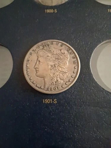 1901 S Morgan Silver Dollar VF Details Key Date Morgan