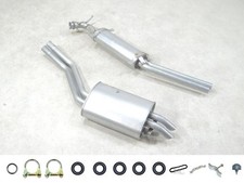 Auspuff SET + Anbauteile NEU für Mercedes Benz SL 380 R107 US Mitteltopf Endtopf