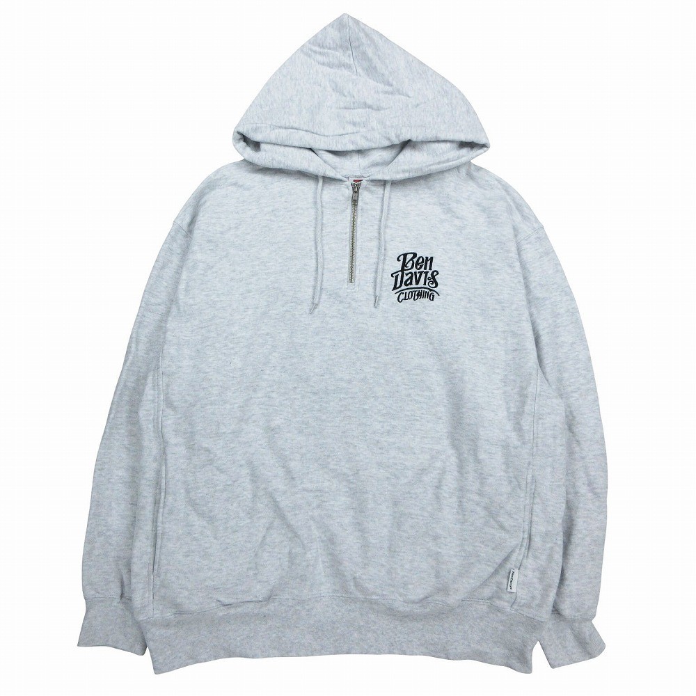 Ben Davis Half Zip Marbled Pattern Lightweight Gr… - image 1