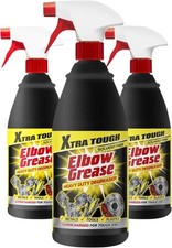 3 x Elbow Grease Xtra Tough Heavy Duty Degreaser 1L each Super Strength Cleaner 4.53 per litre