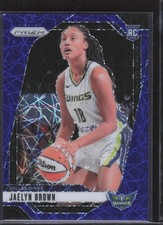 2024 Panini Prizm WNBA #31 Jaelyn Brown RC Blue Velocity Prizms - Wings