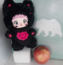 Authentic Nommi Loveliness Never Ends Black Cat Plush Toy Pendant ~ Perfect