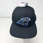 Carolina Panthers Hat Cap Snap Back Mens One Size Black NFL Football Embroidered