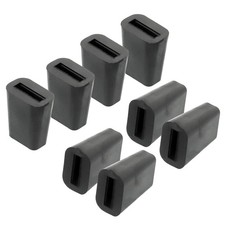 LQS Kitchen Sink Rack Feet 8 Pack, Black Rubber Feet for Sink Grid, Replaceme...