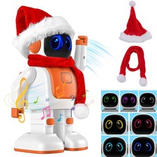 AI Dancing Robot Toy with Hat Scarf Smart Entertainment Robot for Kids Adults