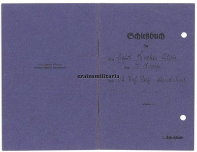 Orig. Schiessbuch k98 einer Soldat IR.62 Landshut Bayern 1936 - O.U. Offizier