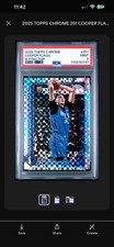 Topps 2025 Topps Chrome Cooper Flagg #251 X-Fractor Rookie PSA 9