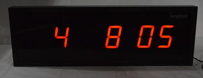 #ad Ivation 24quot; Large Digital Clock 6 Level Brightness LED Wall JID0124 $95.00