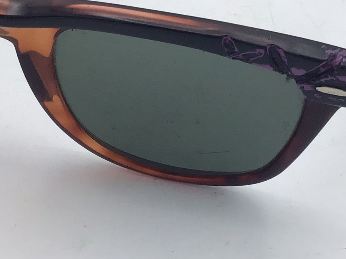 Vintage 1960s Ray-Ban B&L USA Wayfarer L1617 WTAS Brown Sunglasses