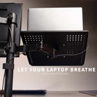 VIVO Laptop & Monitor Desk Mount Stand Black Adjustable fits 1 Screen up to 32"