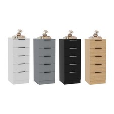 5 Drawer Narrow Chest Cabinet Storage Unit Bedroom Furniture Hallway