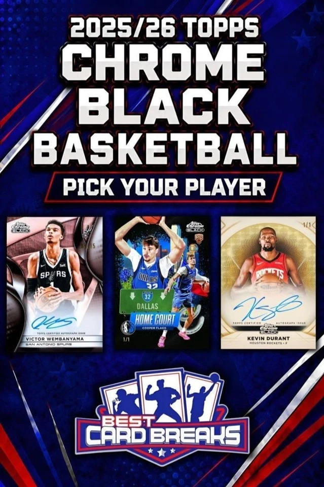 25/26 Topps Chrome Black Baksetball DUAL CASE Pick Your Player #4