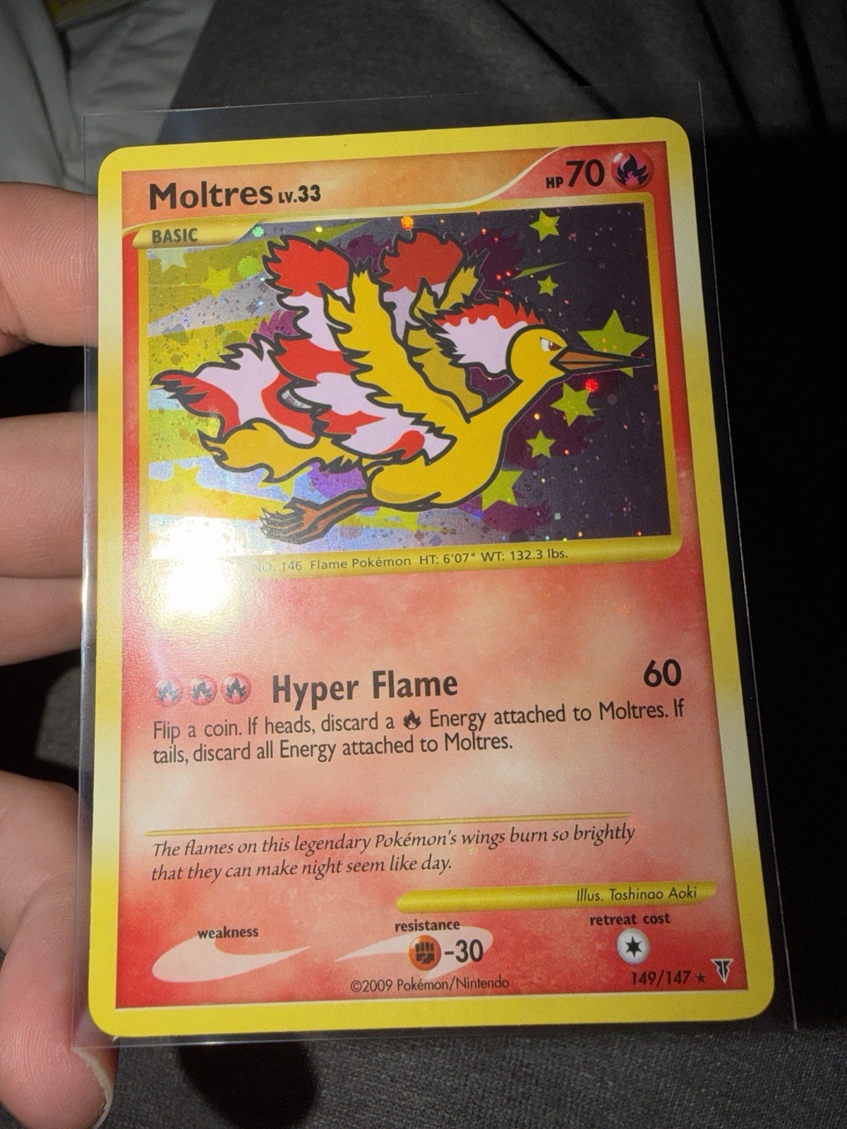 Moltres SECRET RARE 149/147 Supreme Victors Holo Pokemon TCG Card NEAR MINT NM